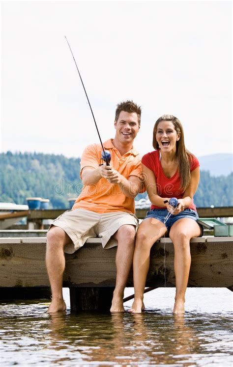 Couple fishing