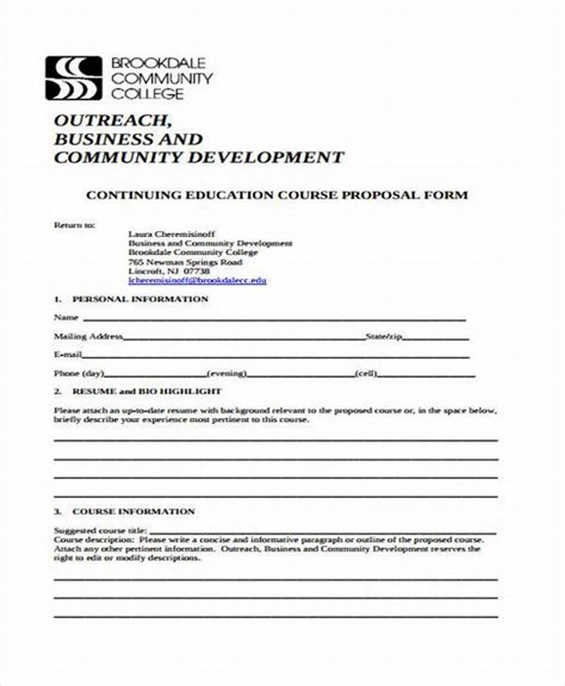 Course Proposal Form