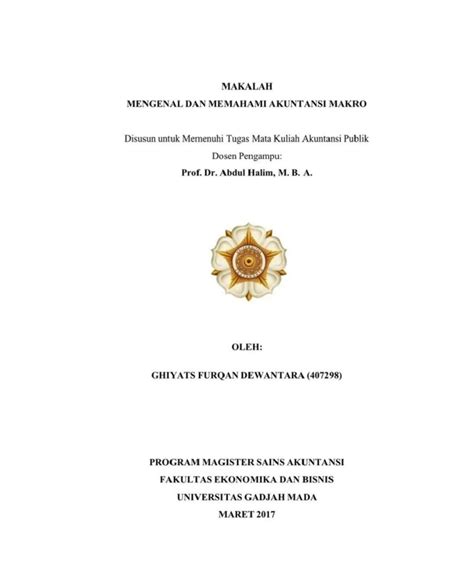 Cover Makalah Profesional