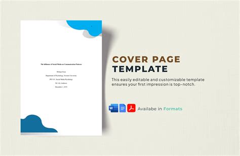 Cover Page Template