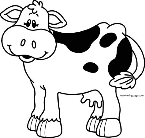 Cow Coloring Page Printable