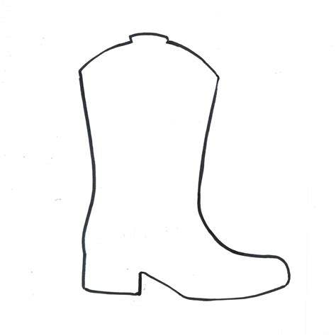Cowboy Boot Template