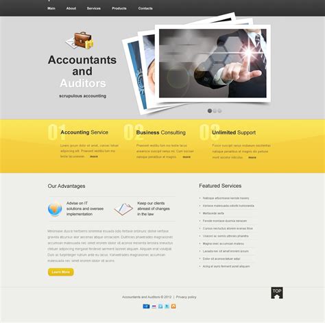 Cpa Website Template
