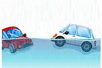 Crash Cars in Water Cartoons