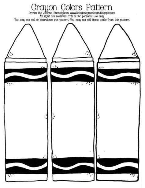 Crayola Crayon Template