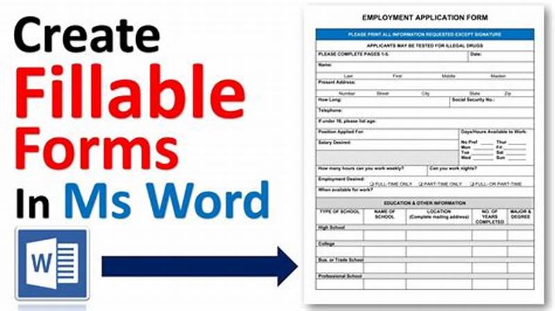 Create A Fillable Form In Publisher