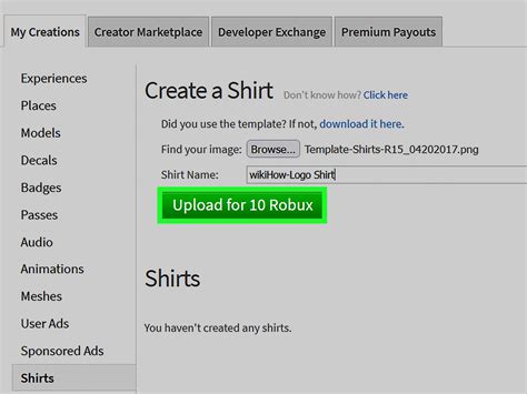 Create A Shirt Template