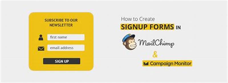 Create A Sign Up Form Mailchimp