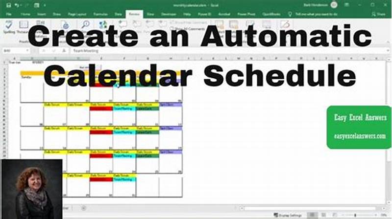 Create Automatic Calendar In Excel
