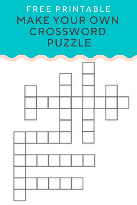 Create Crossword Puzzle Free Printable