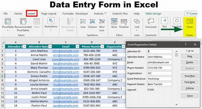 Create Form Using Excel