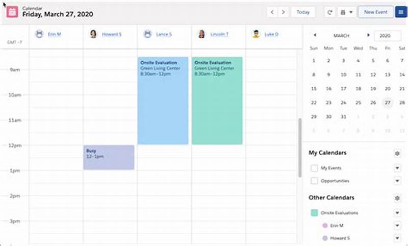 Create Multi User Calendar Event In Salesforce