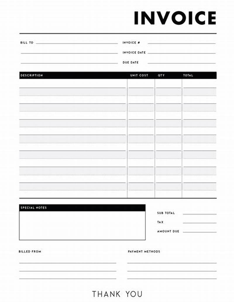Create Printable Invoice
