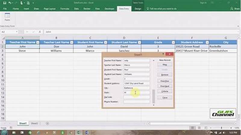 Create Web Form From Excel Spreadsheet