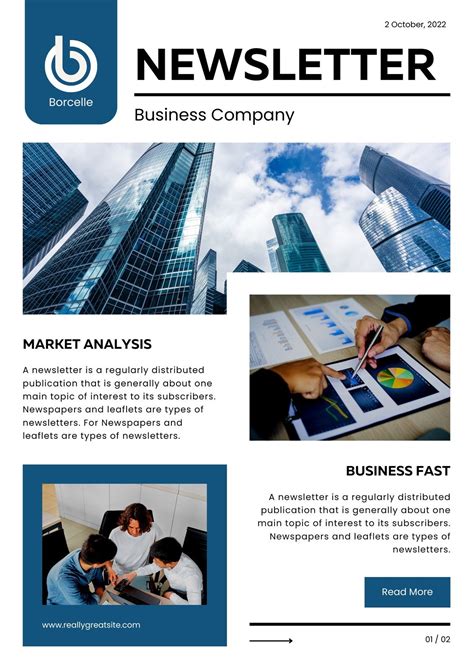 Creating A Newsletter Template