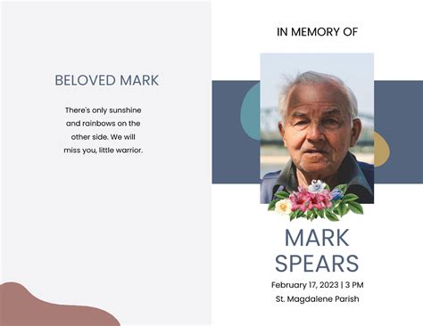 Creative Obituary Template