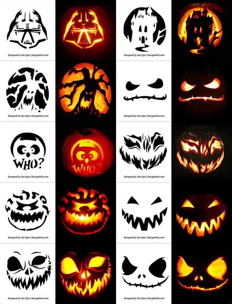 Creative Pumpkin Carving Templates
