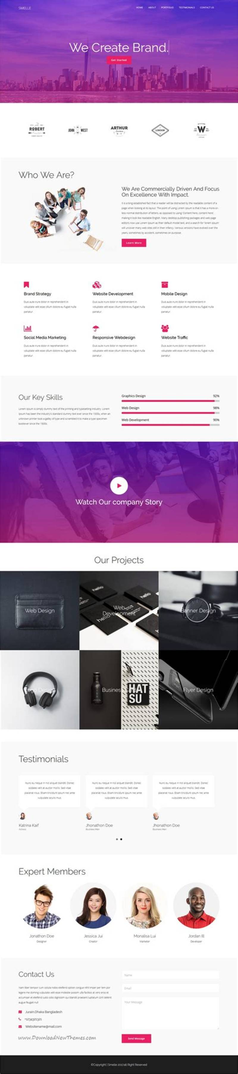 Creative Tech Bootstrap Template Clean