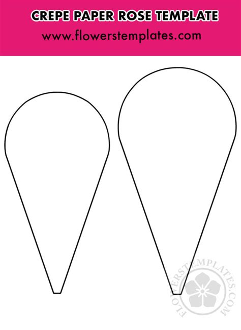 Crepe Paper Flower Templates
