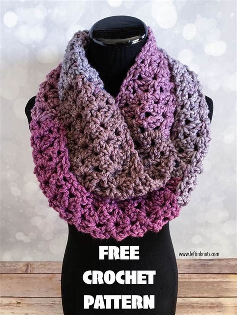 Crochet Pattern For Infinity Scarf