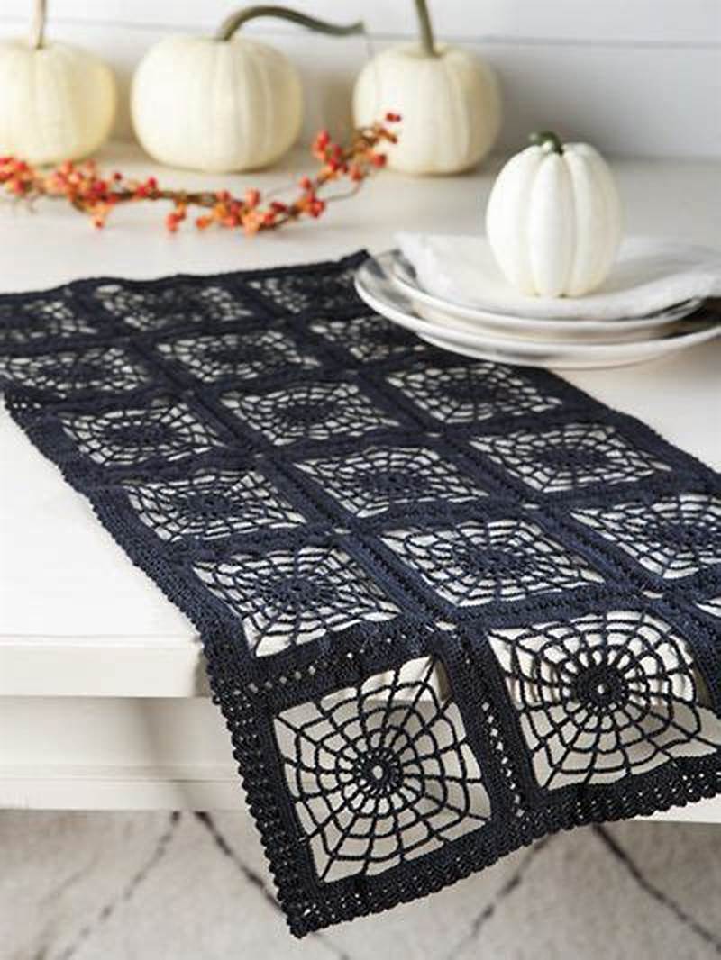 Crochet Spider Web Table Runner Pattern