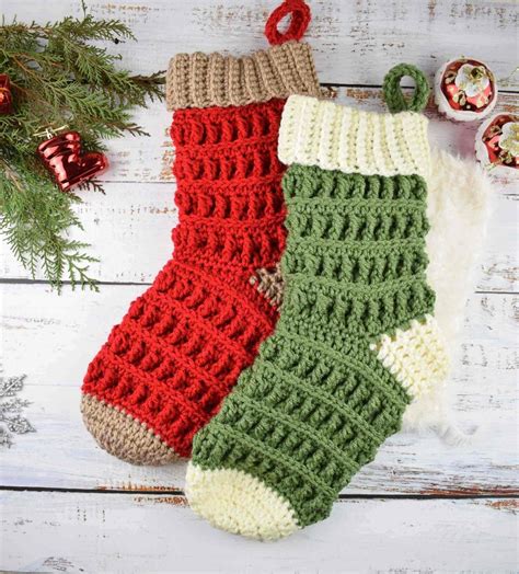 Crochet Stitches Christmas Stocking