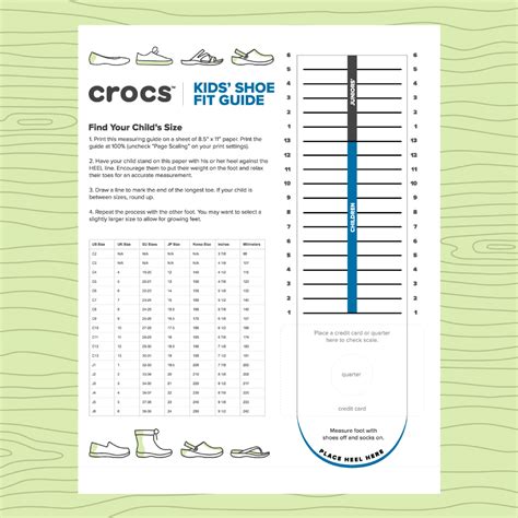 Crocs Foot Size Chart