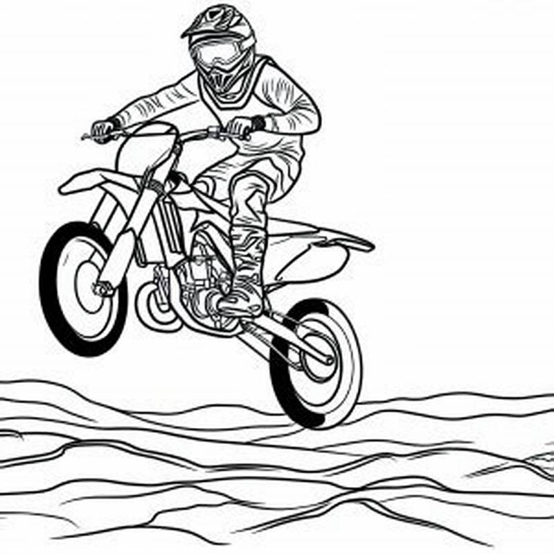 Cross Motorcycle For Coloring How To Color