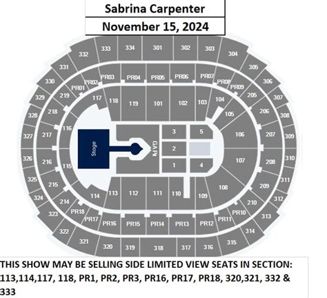 Crypto Arena Sabrina Carpenter Seating Chart