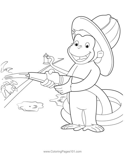 Curious George Printable Coloring Pages