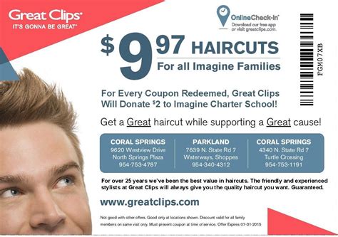 Current Today 6 99 Great Clips Coupon Printable