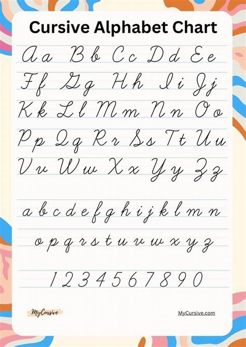 Cursive Chart Printable