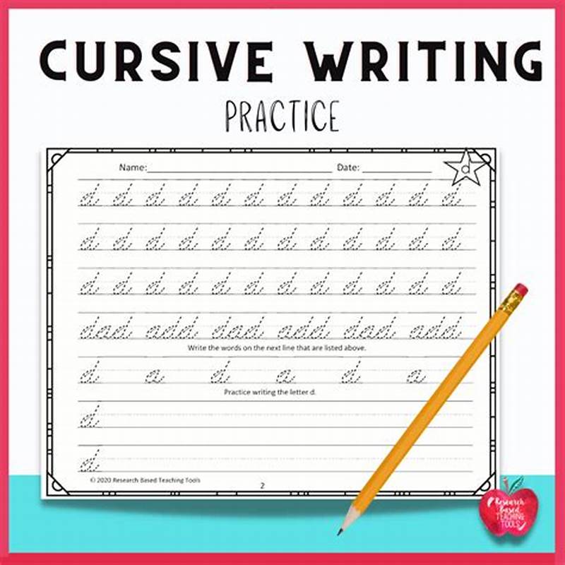 Cursive Packet Printable