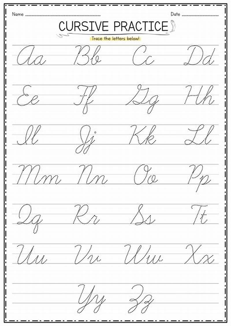 Cursive Writing Free Printable Cursive Handwriting Worksheets