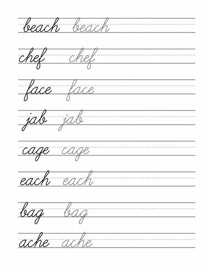 Cursive Writing Practice Free Printables