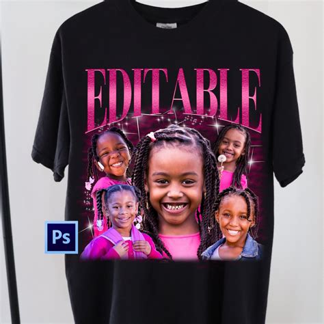 Custom Bootleg Rap Tee Template