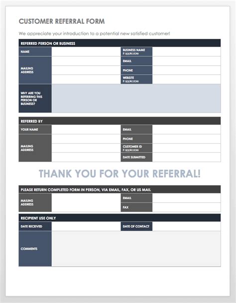 Customer Referral Template
