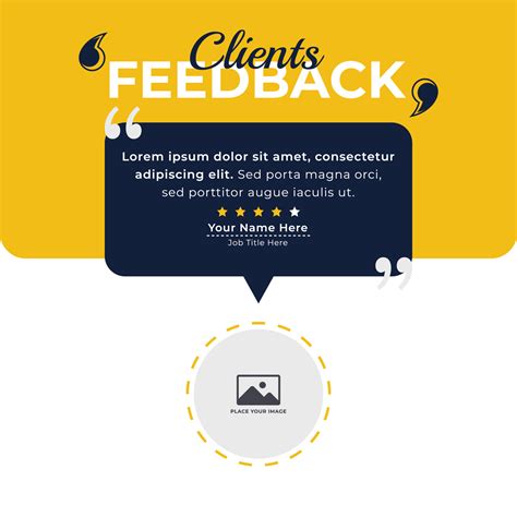 Customer Review Template Design