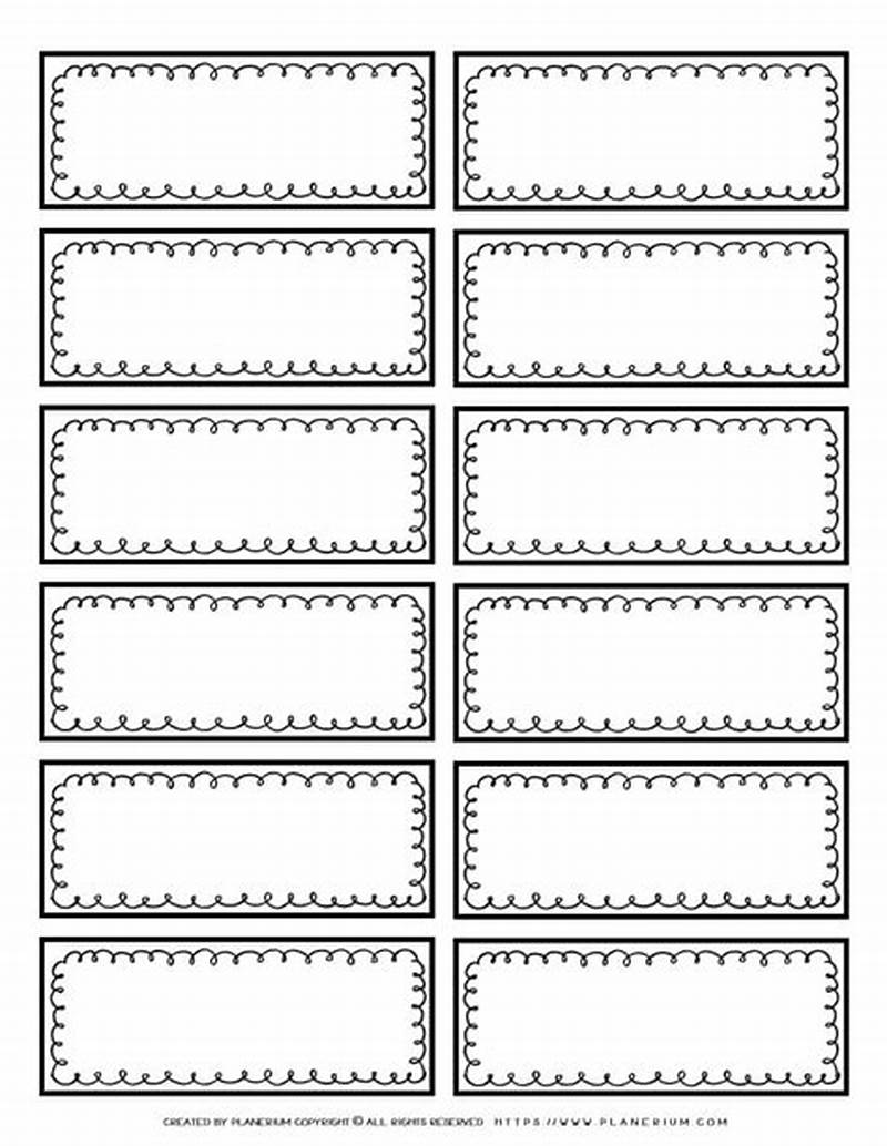 Customizable Printable Labels