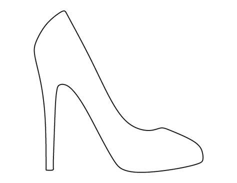Cut Out High Heel Shoe Template Printable
