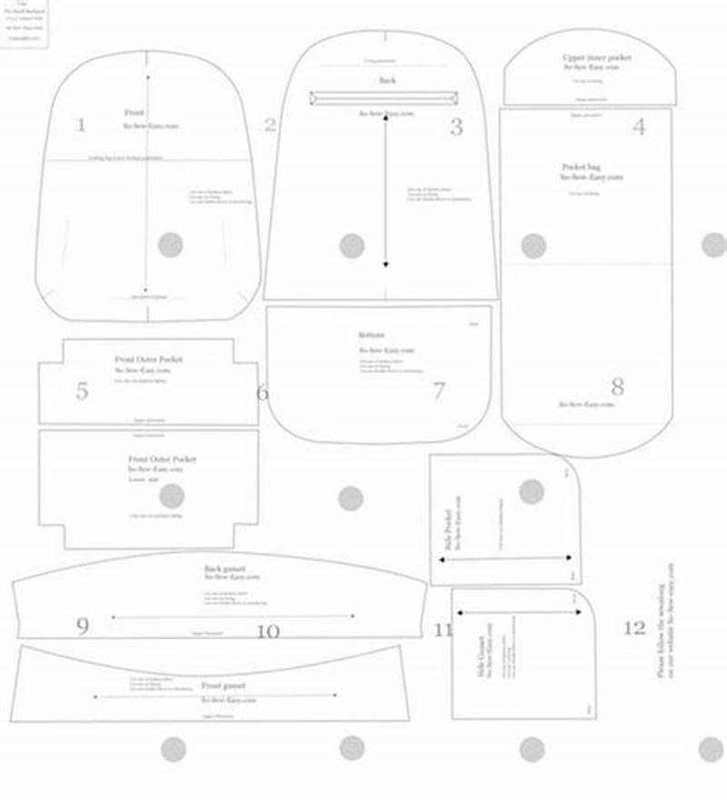 Cut Out Printable Backpack Pattern