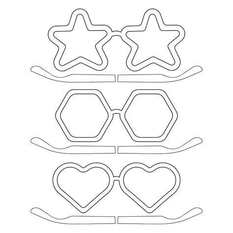 Cut Out Sunglasses Template