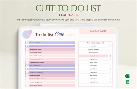 Cute Google Sheet Templates