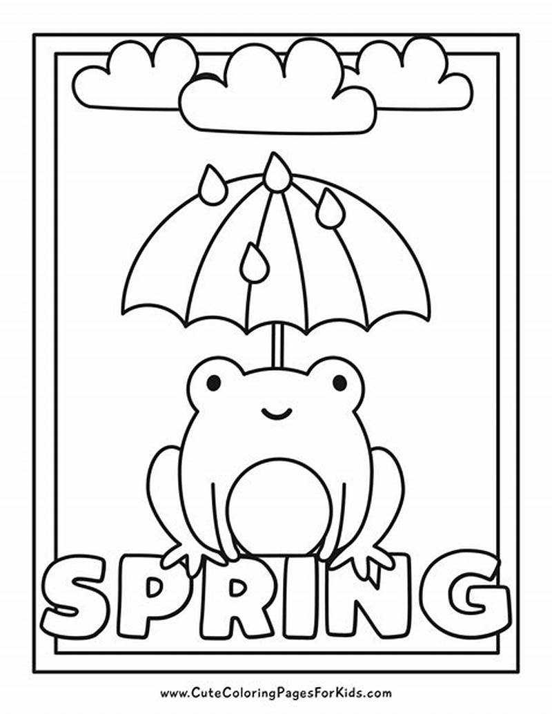 Cute Spring Coloring Sheets