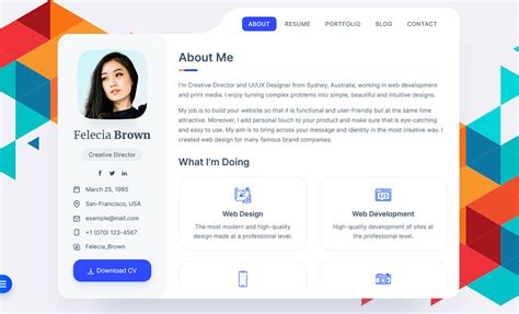Cv Templates Html