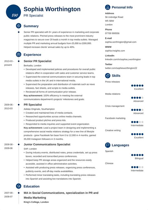 Cv Templates Uk