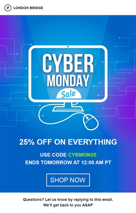 Cyber Monday Email Templates