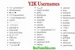 Cyber Y2K Names
