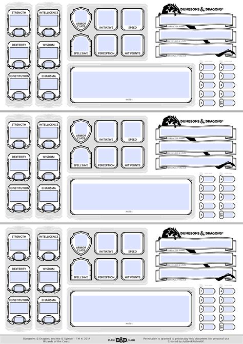 D&d Templates