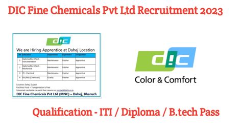 DIC Fine Chemicals Pvt. Ltd